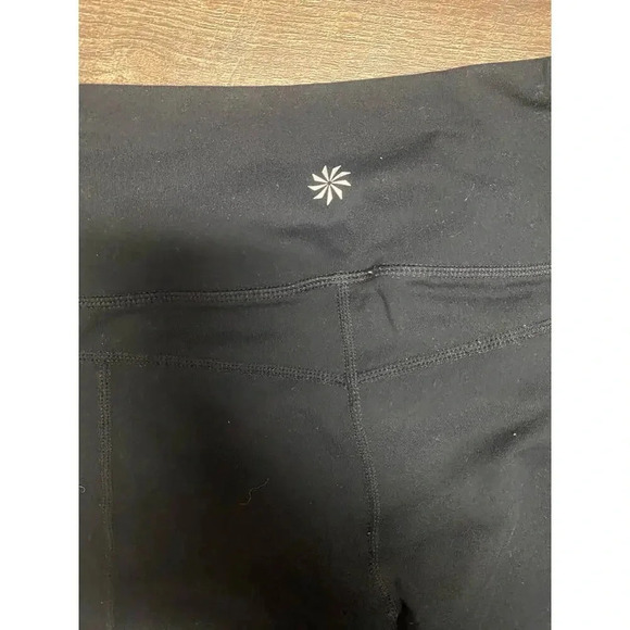 Athleta Black Active Leggings W/ Mesh Sheer Detailing  Size Small - Picture 5 of 5